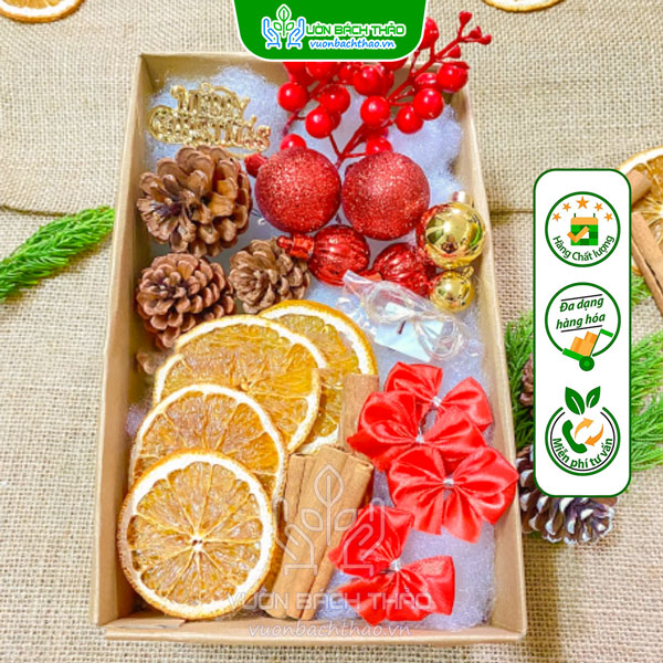 Bộ Phụ Kiện Trang Trí Cây Tùng Thông Noel Mẫu 1