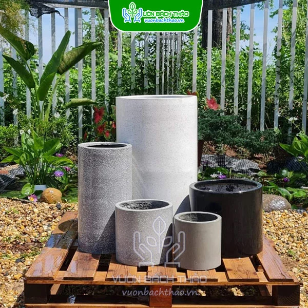 Chậu Đá Mài Ống Trụ