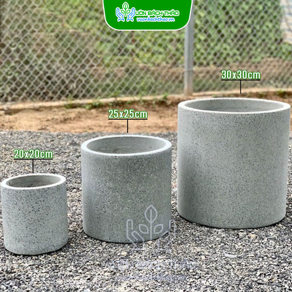 Chậu Đá Mài Trụ Tròn