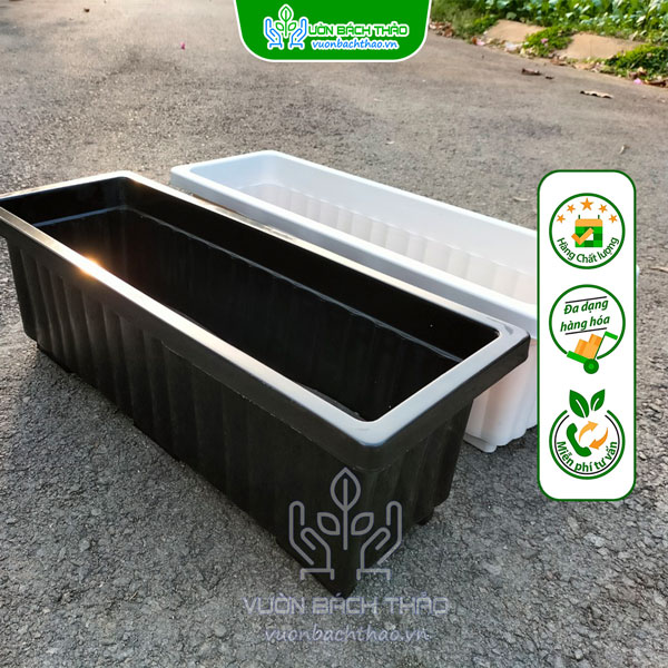 Chậu Nhựa Chữ Nhật Trồng Cây