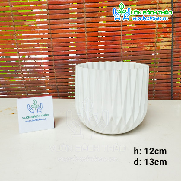 Chậu Nhựa Kim Cương Trồng Cây Để Bàn 12x13cm