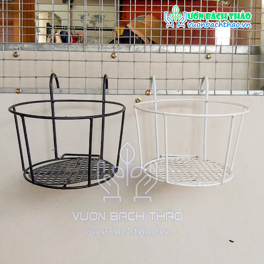 Giá Sắt Tròn Treo Chậu Cây Ban Công, Lan Can