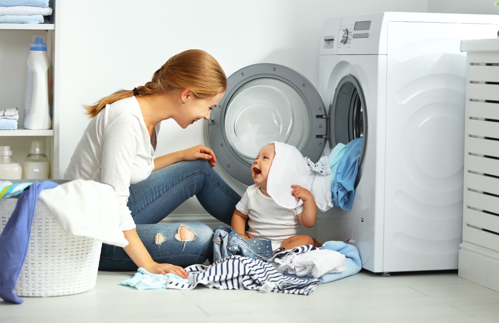 Tại sao lại có máy giặt danh riêng cho gia đình có bé sơ sinh?