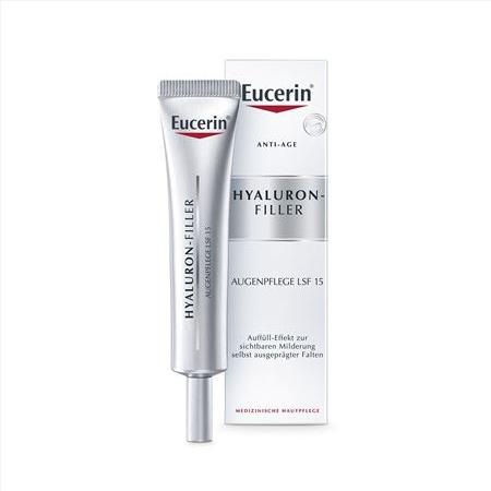 Kem dưỡng giảm nếp nhăn vùng mắt Eucerin Hyaluron [3X]+ Filler Eye Cream SPF15 15ml