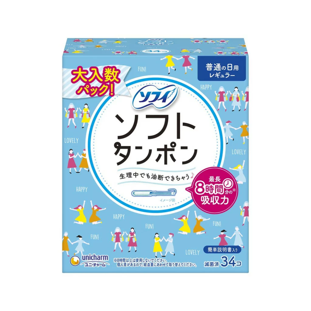 Tampon Unicharm Charm Soft hộp 34 chiếc Konni39 Phú Hòa