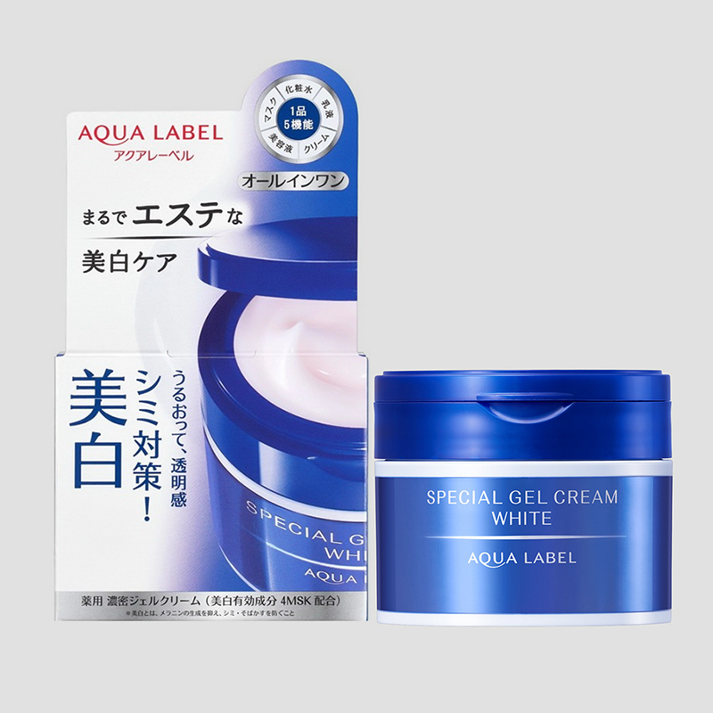 Kem dưỡng trắng da Shiseido Aqualabel Special Gel White cấp ẩm ngừa sạm nám da 5 in 1 90g Konni39 Phú Hòa