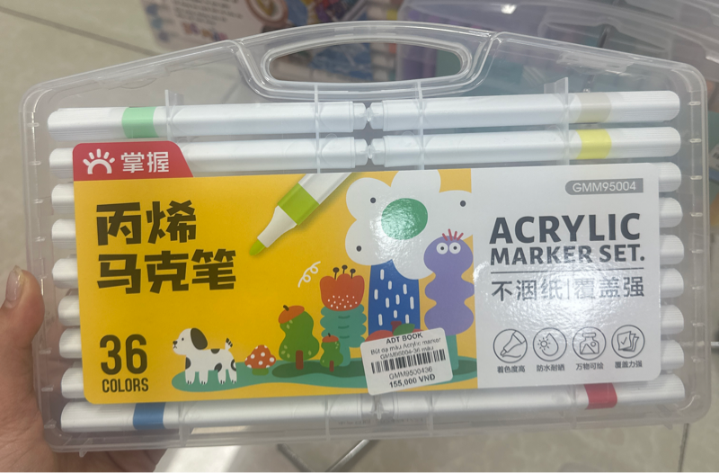 Bút dạ màu Acrylic marker GMM95004-36 màu