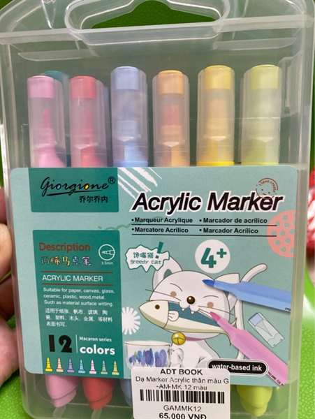 Dạ Marker Acrylic thân màu G-AM-MK 12 màu