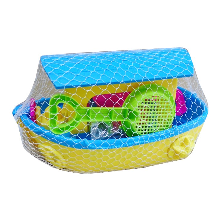 Bộ đồ chơi tàu thủy bằng nhựa không dùng pin