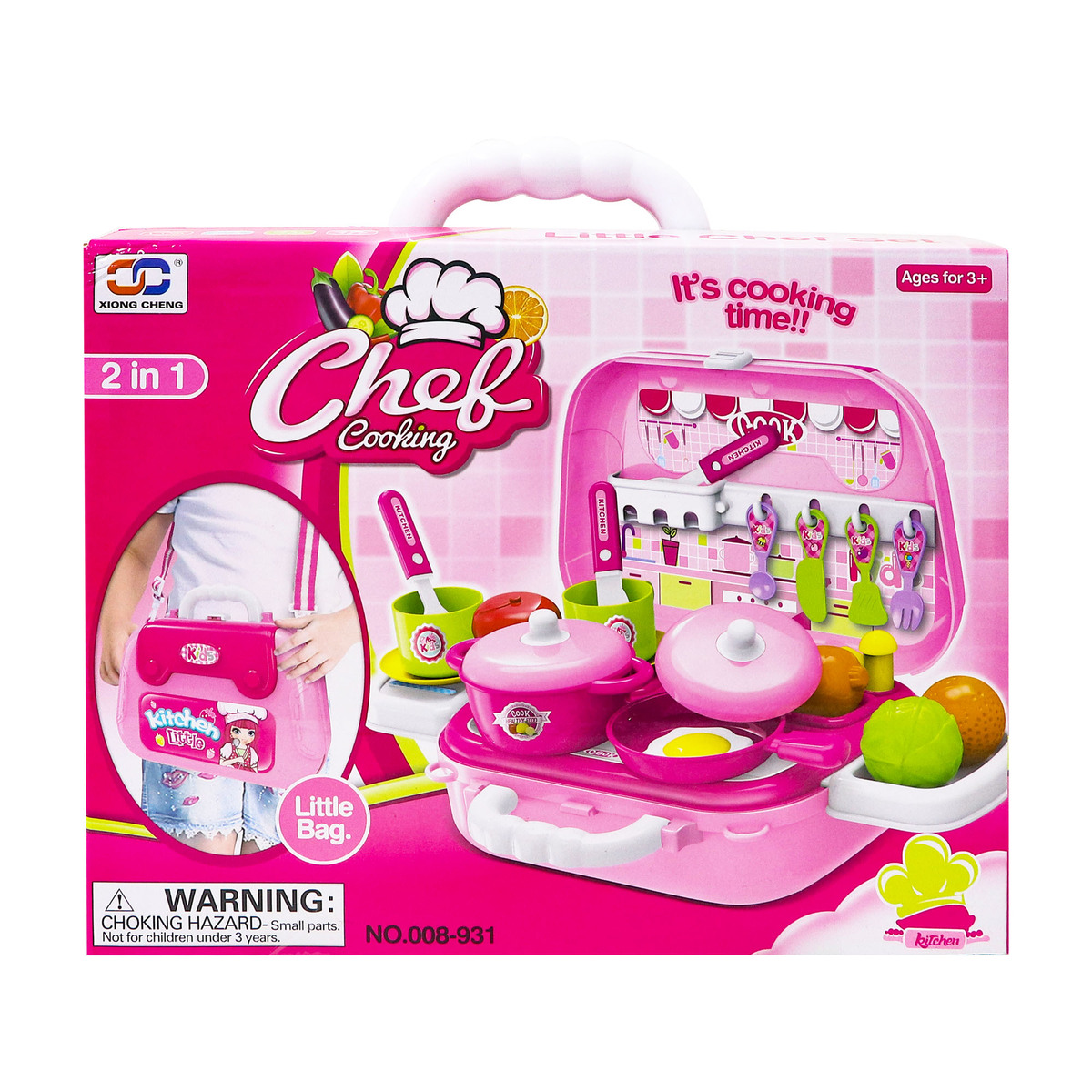 Bộ đồ chơi bếp túi xách có quai đeo NO. 008-931