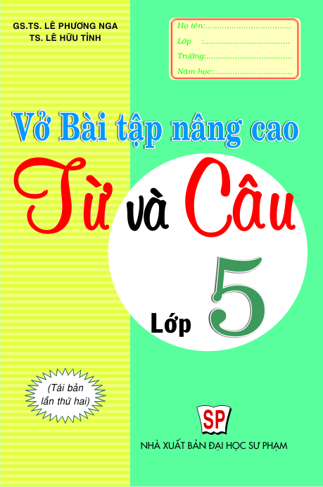 Vở bài tập nâng cao từ và câu 5