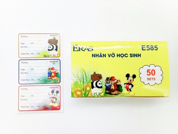 Nhãn vở bé E585