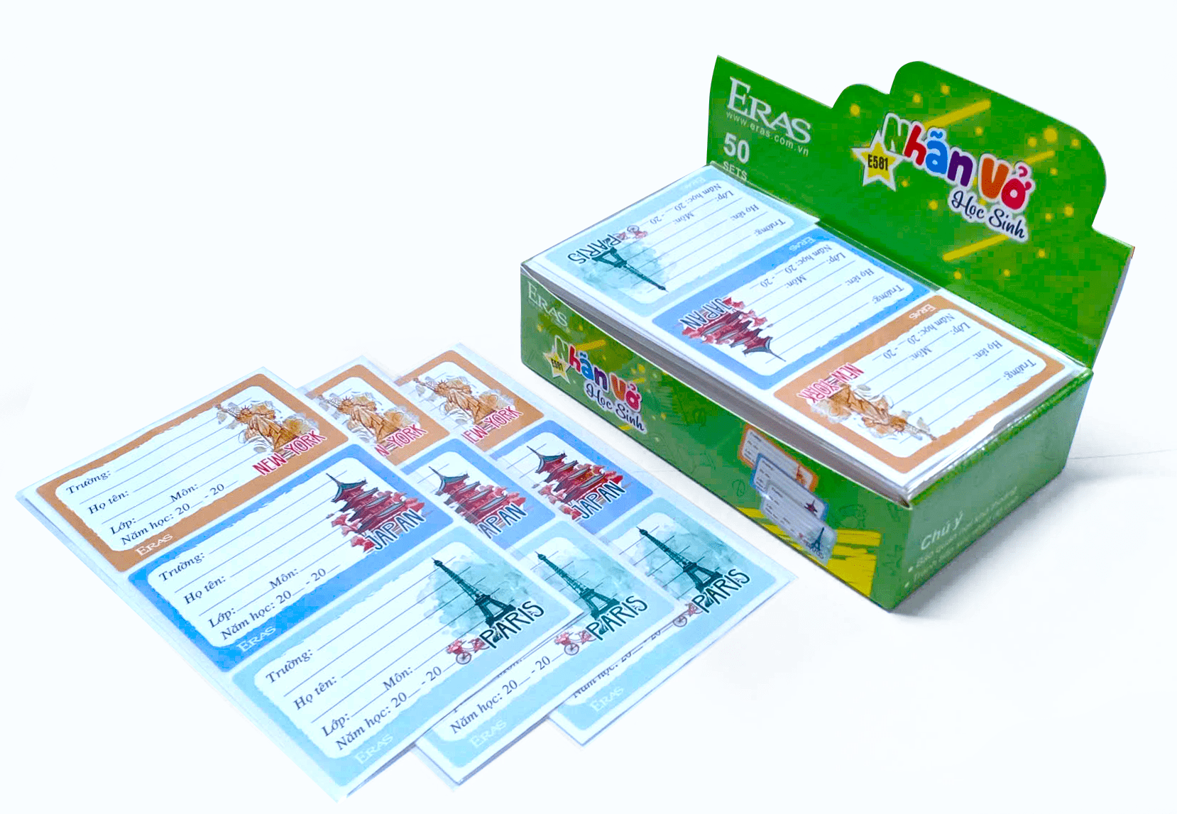 Nhãn vở kỳ quan to E584