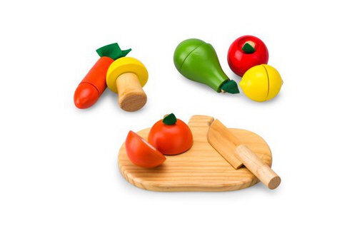 Bộ rau, củ, quả gỗ
