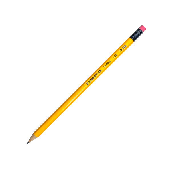 1342B- Bút chì staedtler học sinh thân vàng có tẩy