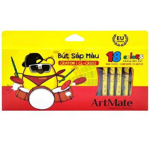 Bút sáp 18 màu CL-CR102