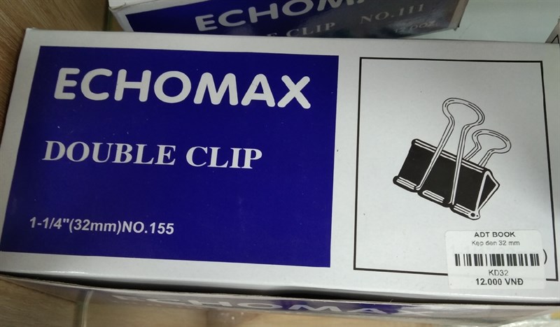 Kẹp sắt đen 32 mm ECHOMAX