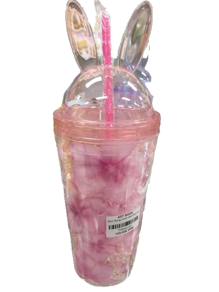 Bình đựng nước kèm ống hút