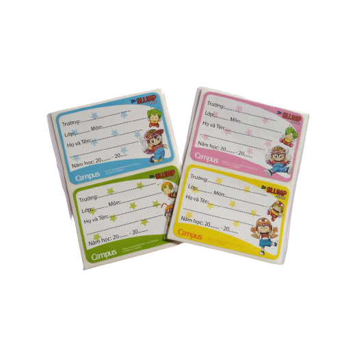 Nhãn vở campus Arale