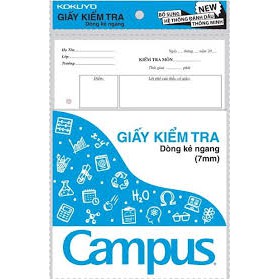 Giấy kiểm tra Campus không chấm