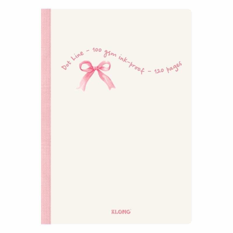 Vở kẻ ngang chấm may dán gáy Pastel Coquette B5 120 trang 100/76