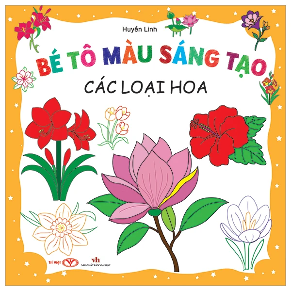 Bé tô màu sáng tạo- Các loại hoa