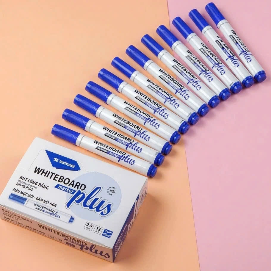 Bút lông bảng WB-03 PLUS xanh H12 (cái)