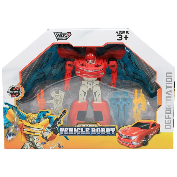 Đồ chơi lắp ráp Robot biến hình thành Siêu xe (Đỏ)