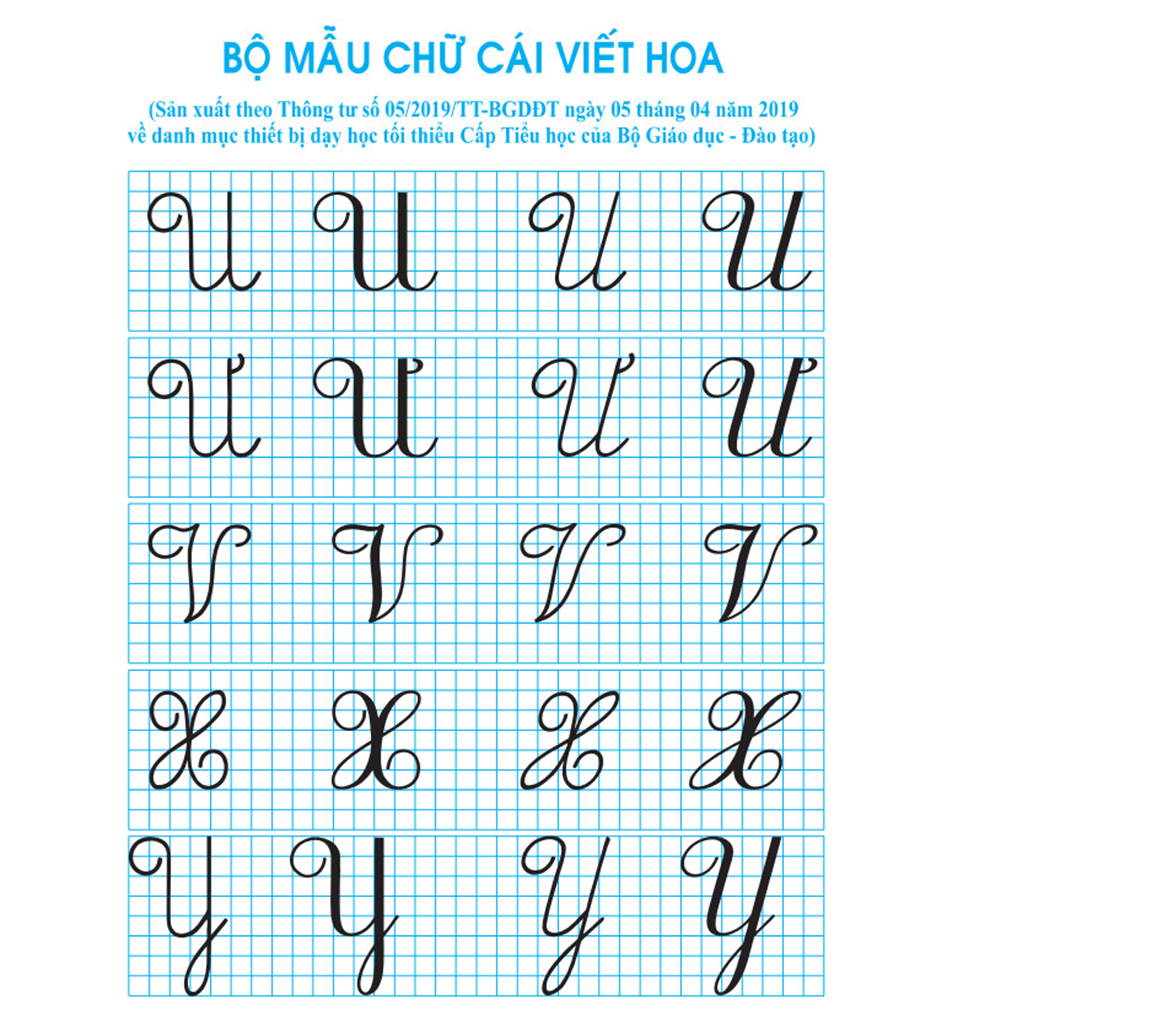 Bộ mẫu chữ cái viết hoa