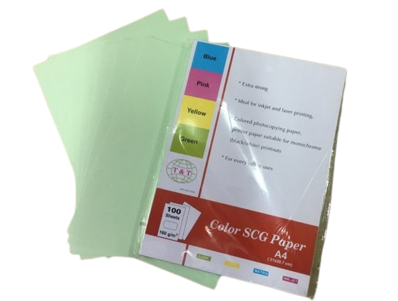 Bìa T&T A4 màu xanh cốm (100 tờ/ram)