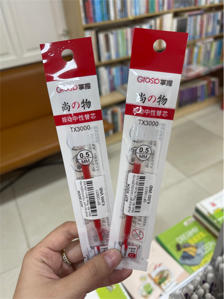 Ruột bút gel TX3000 Mực đỏ- Grasp