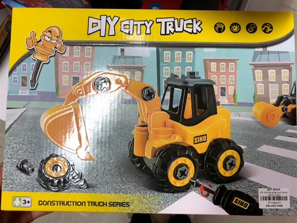 Đồ chơi lắp ghép xe kĩ thuật ( Xe lu)