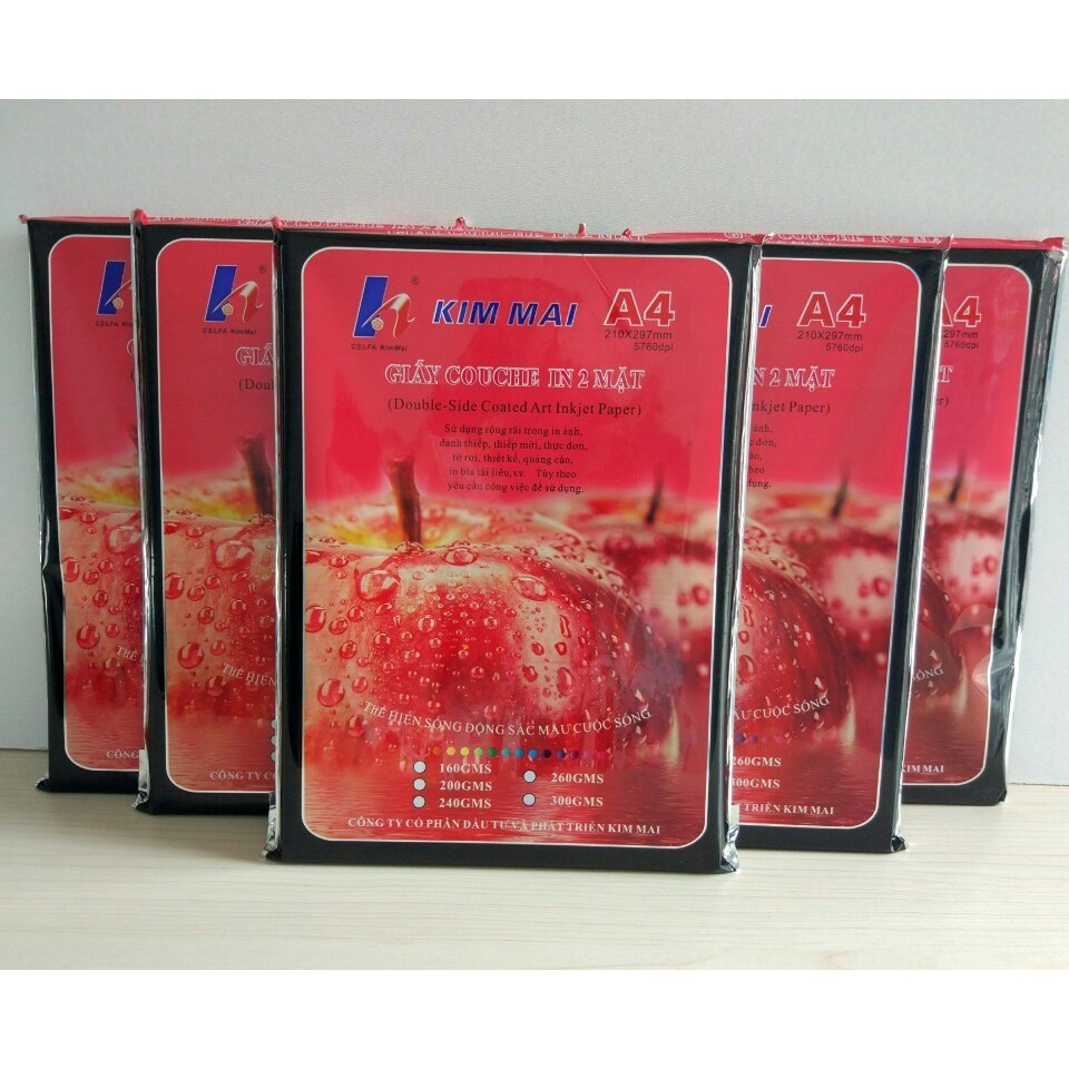 Giấy in ảnh 2 mặt 200g Kim Mai