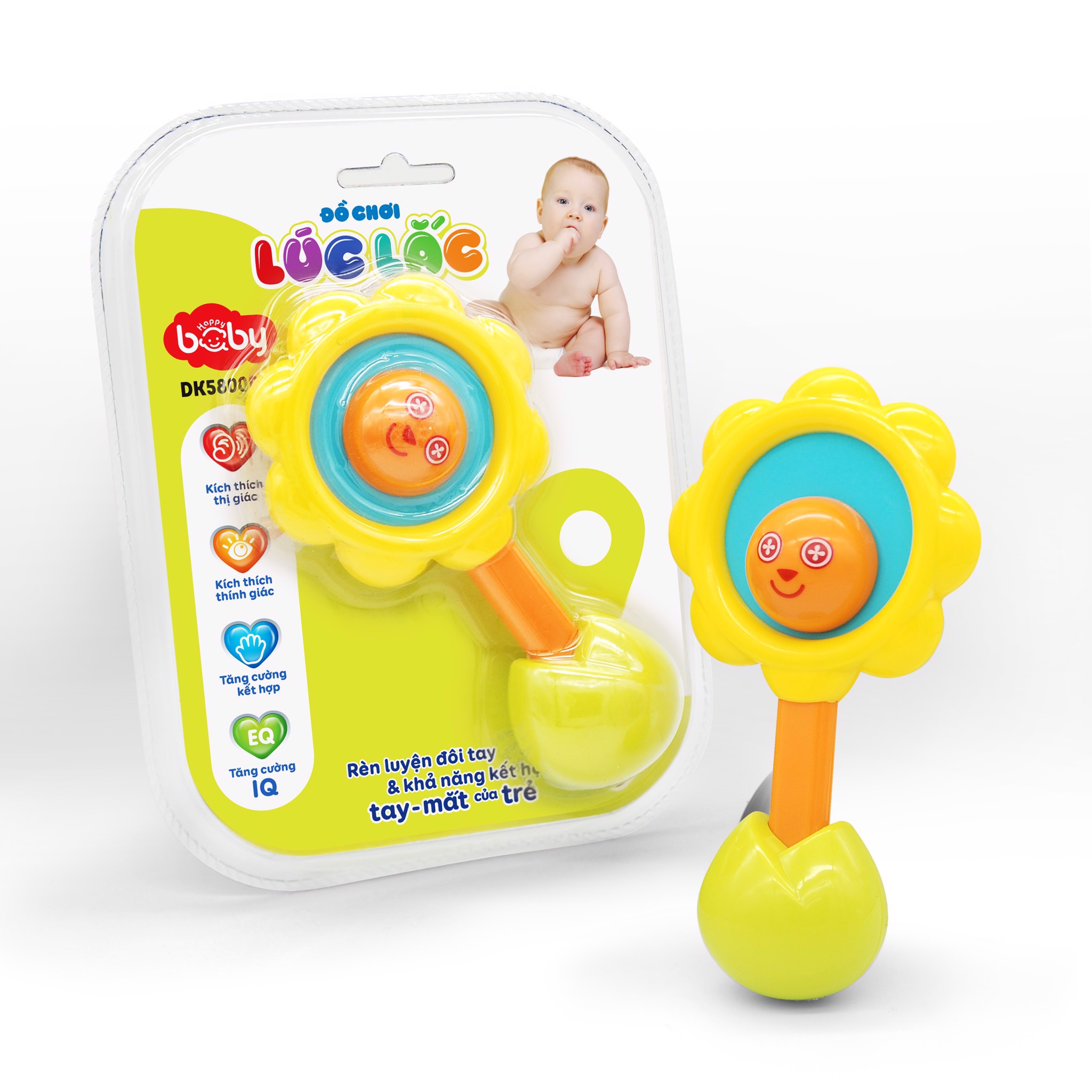 Đồ chơi lúc lắc cho trẻ - Chuông bông hoa