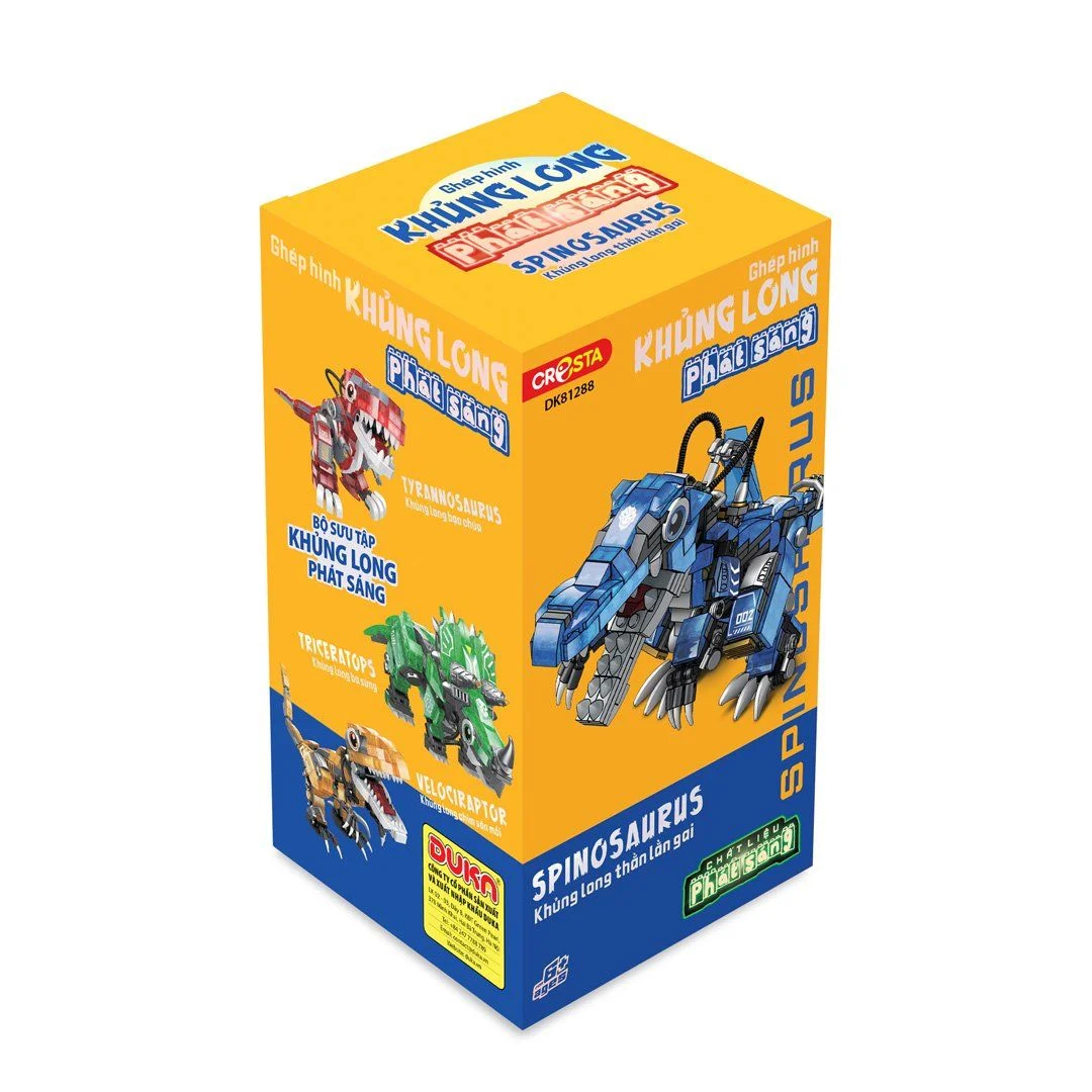 Ghép hình khủng long phát sáng khủng long thằn lằn gai, DK81288