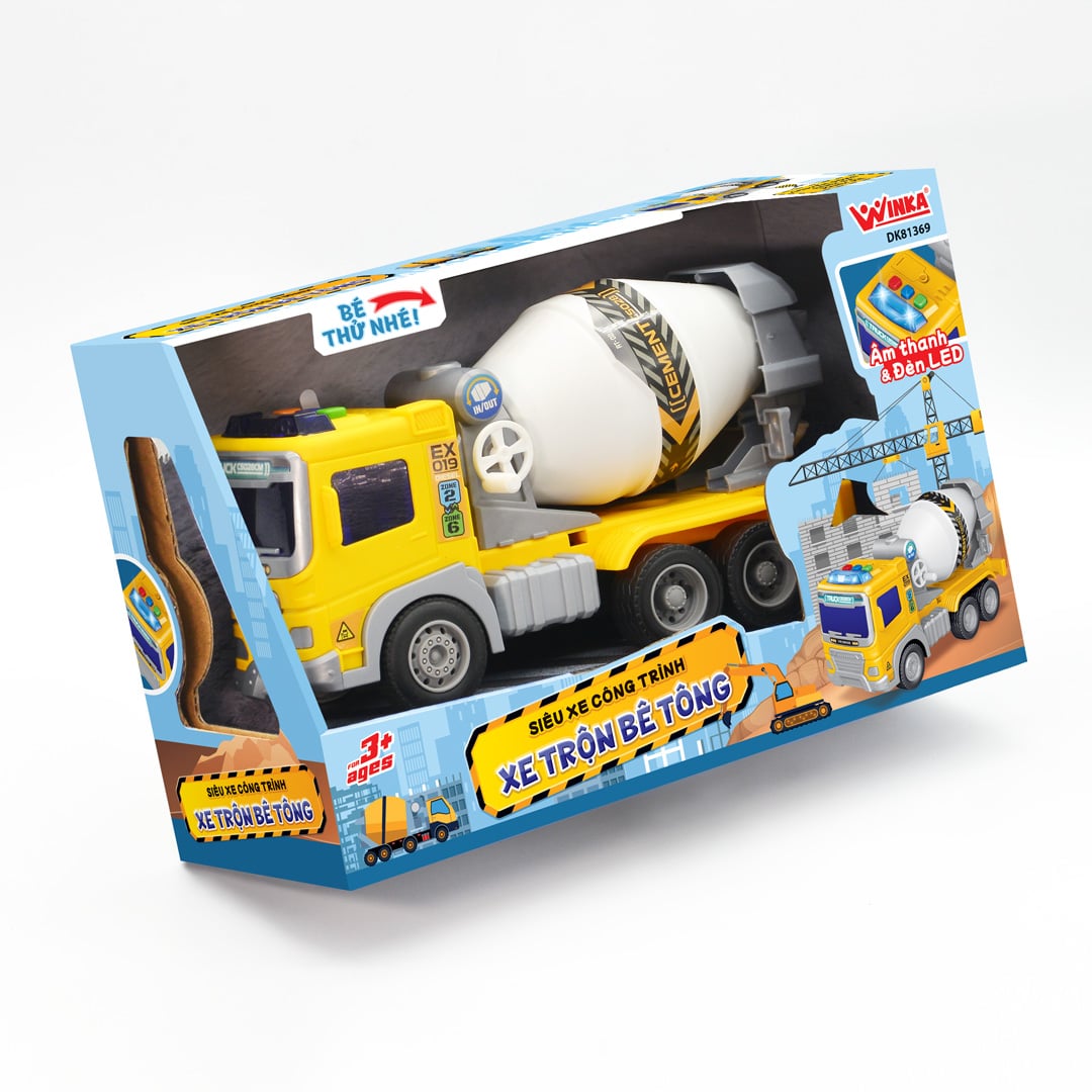 Siêu xe công trình xe trộn bê tông DK81369