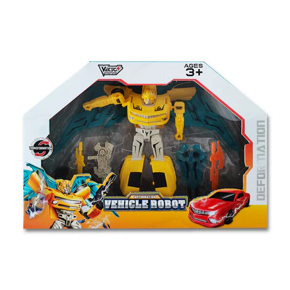Đồ chơi lắp ráp Robot biến hình thành Siêu xe (Vàng)