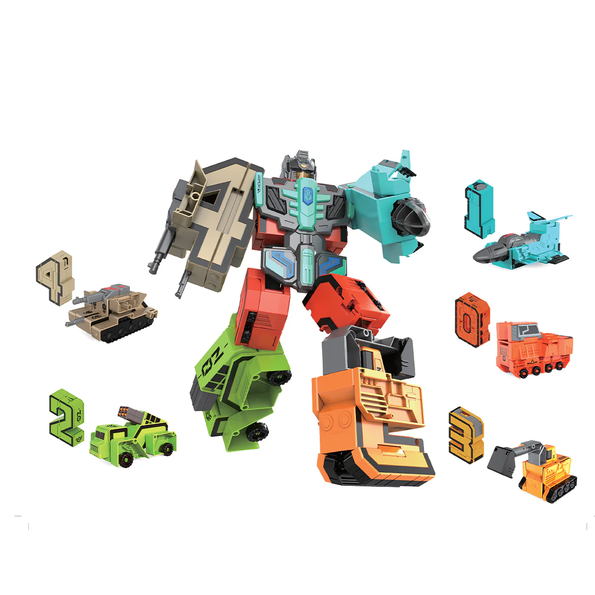 Đồ chơi lắp ráp Robot Số học từ 0-4