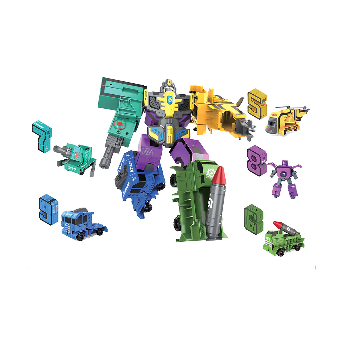 Đồ chơi lắp ráp Robot Số học từ 5-9