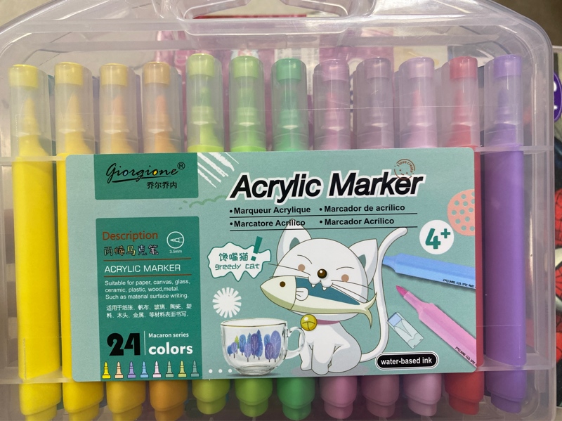 Dạ Marker Acrylic thân màu G-AM-MK 24 màu