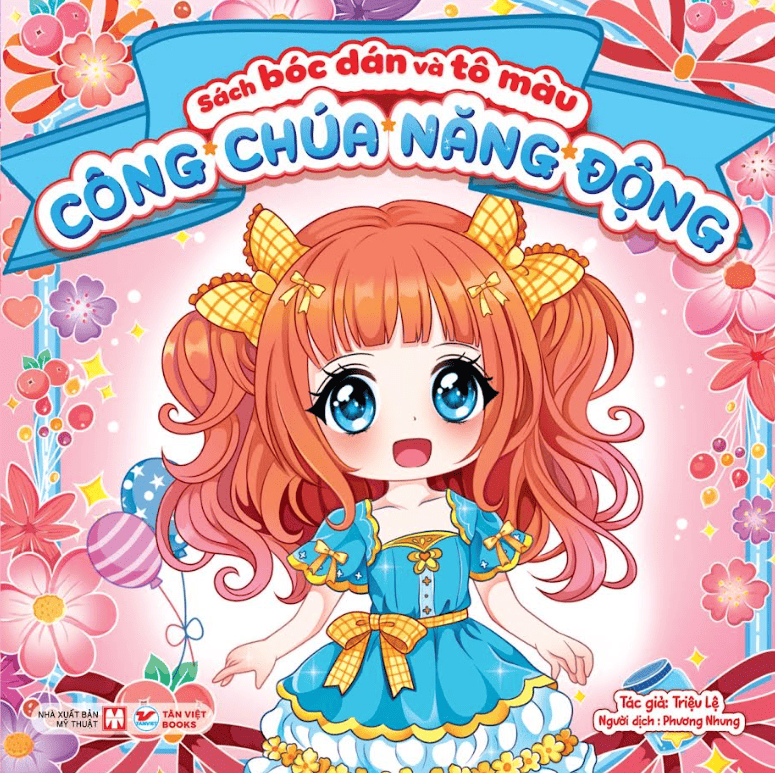 Công chúa năng động - Sách bóc dán và tô màu