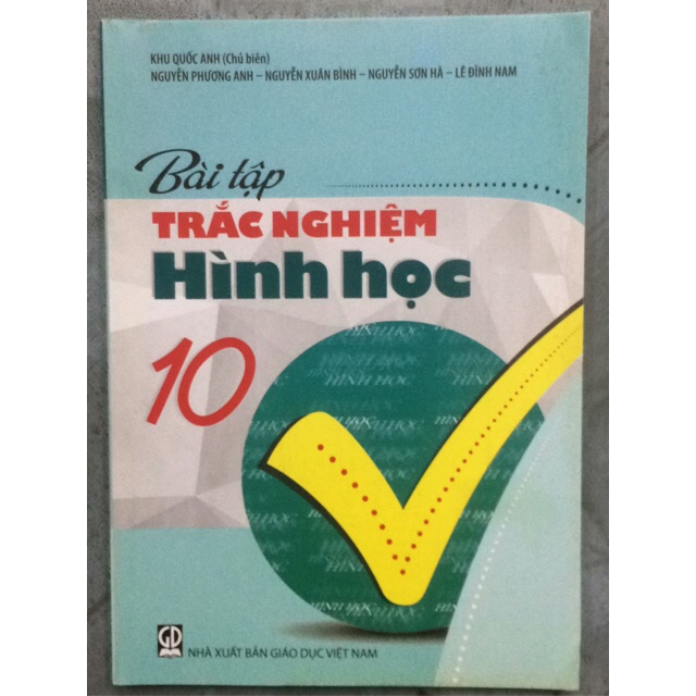 Bài tập trắc nghiệm Hình học 10