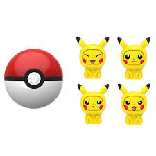 Bóng Pokeball với nhân vật Pokemon 4 sắc thái thú khuôn mặt