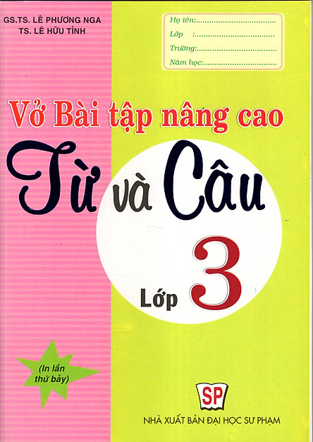 Vở bài tập nâng cao từ và câu 3