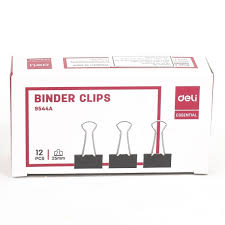 Kẹp sắt đen 25 mm Deli - 9544