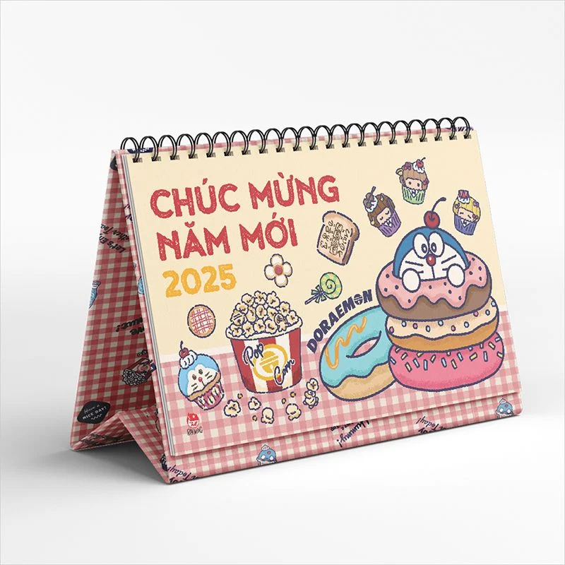 Lịch để bàn Doreamon 2025