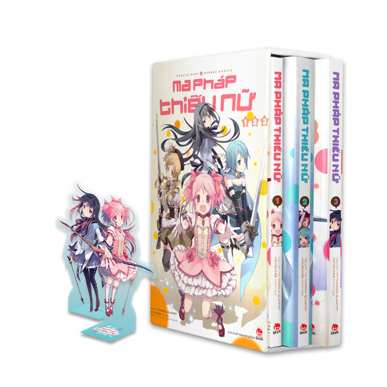 Boxset 3 tập ma pháp thiếu nữ puella magi madoka magica (cuốn)