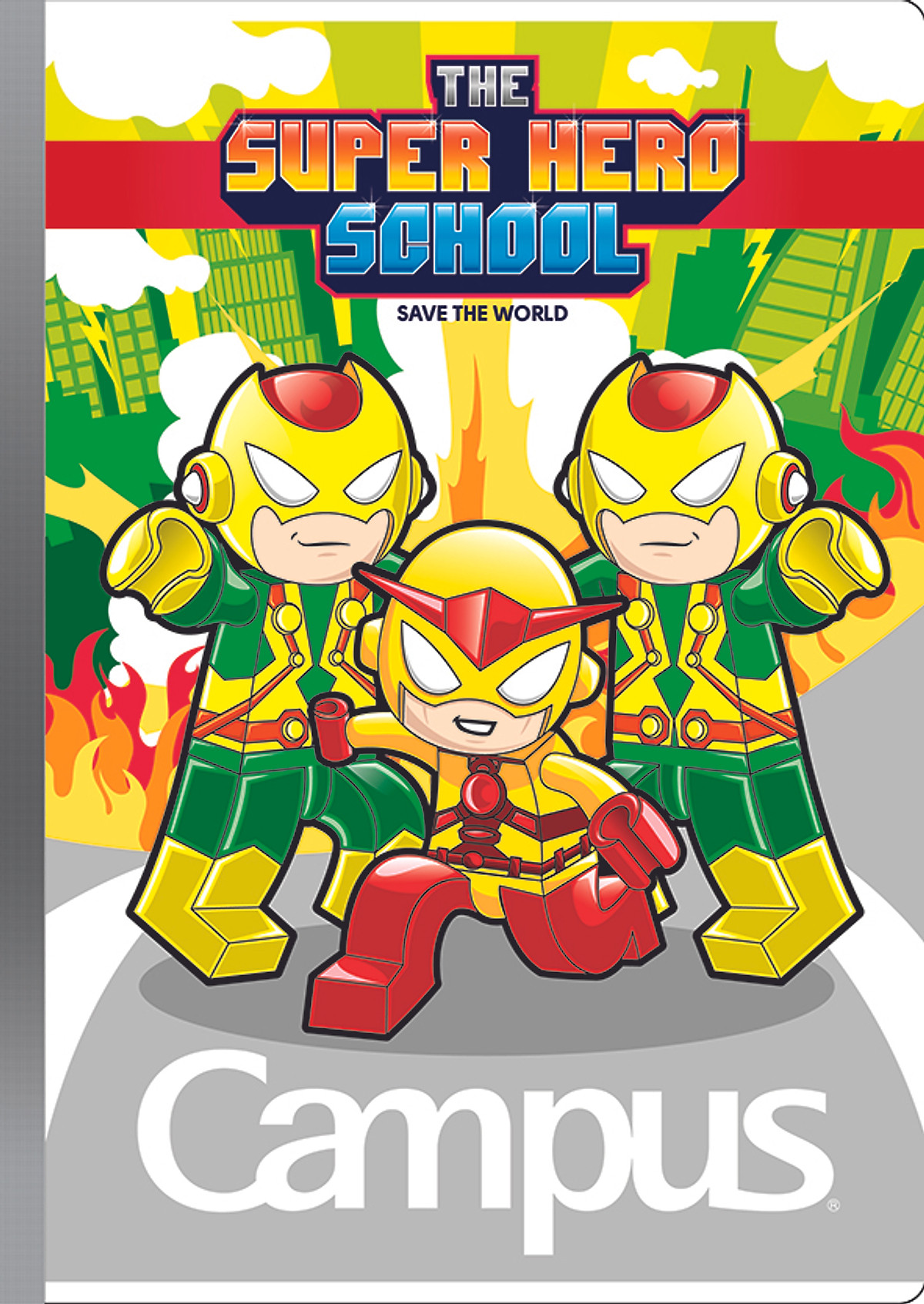 Vở 48 trang 4 ly Super Hero School Campus