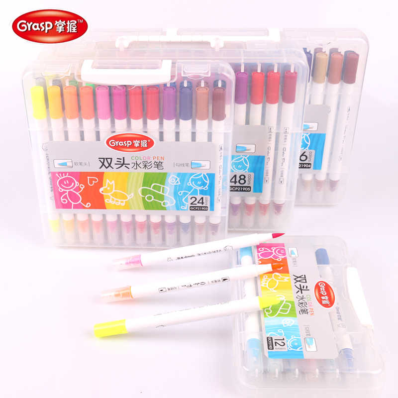 Bút lông 2 đầu GCP21903-24 màu