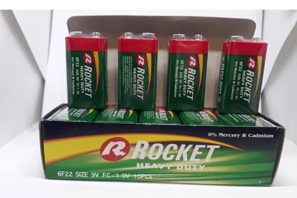 Pin Rocket 9V 6F22